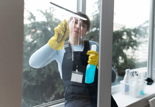 Nettoyage de vitres intérieures et extérieures au Dézert